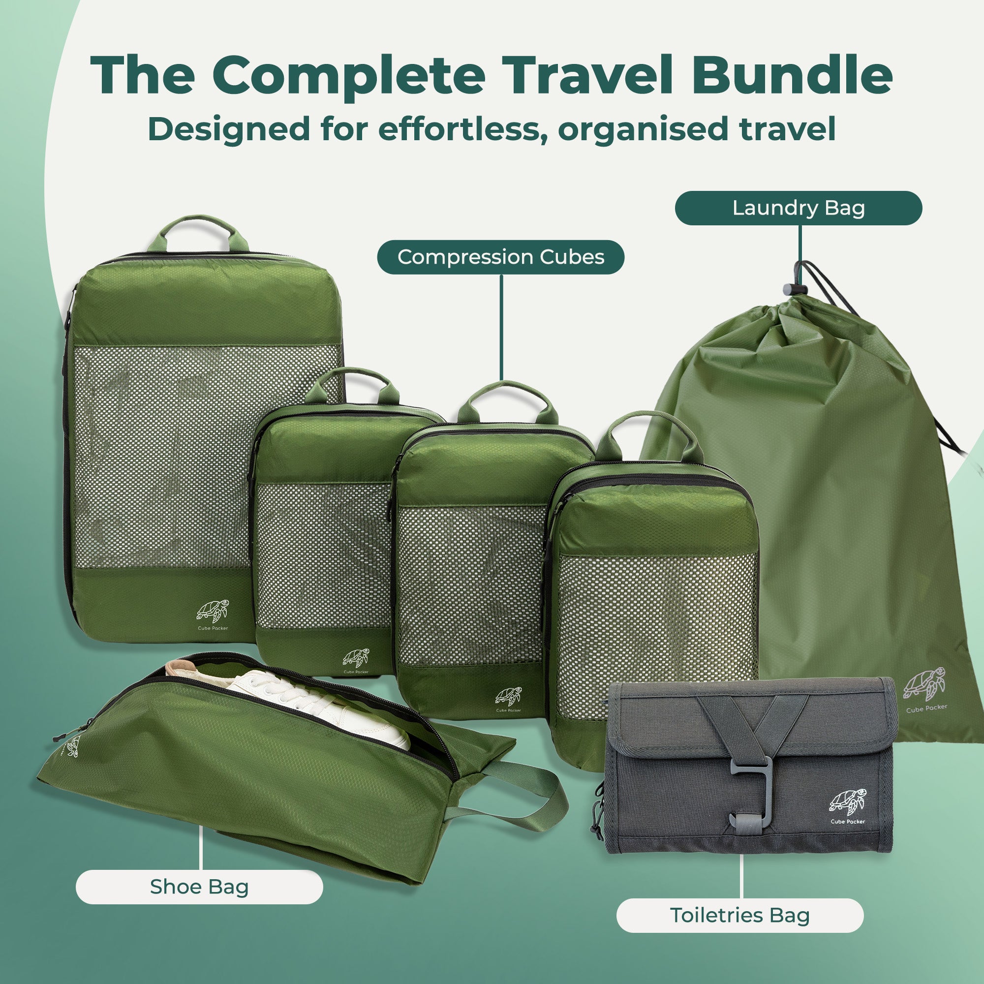 Travel System Bundle - Shell Green