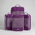 Cube Packer compression packing cubes set of four in purple for organised travel packing
