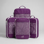 Cube Packer compression packing cubes set of four in purple for organised travel packing