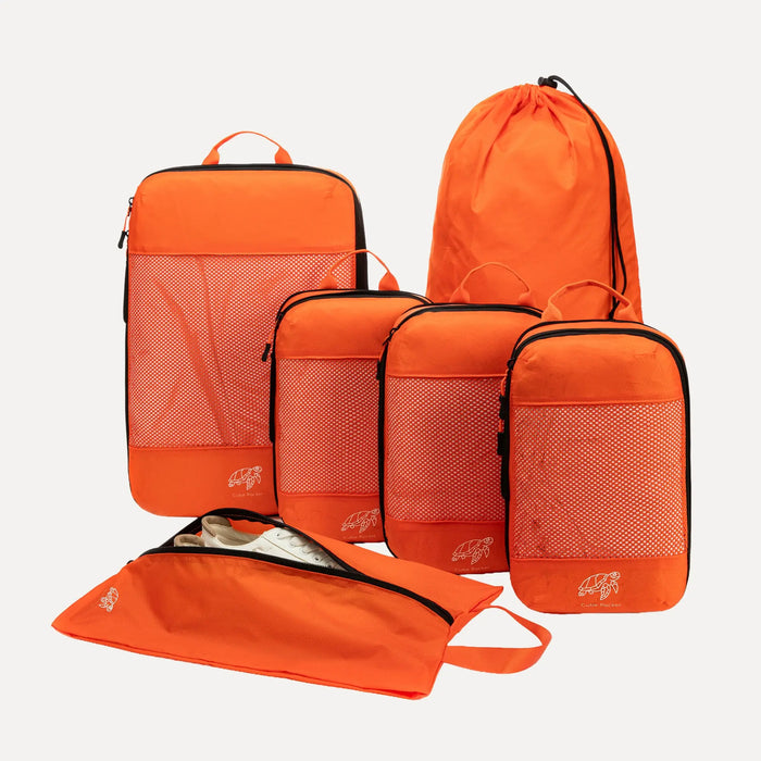 Essential Packing Cubes Bundle - Nemo Orange