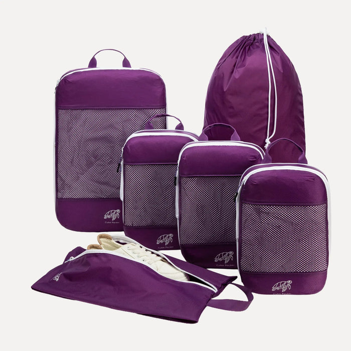 Essential Packing Cubes Bundle - Violet Reef