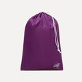 Cube Packer travel laundry bag in purple with drawstring closure for separating clothes while travelling