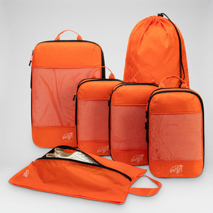 Essential Packing Cubes Bundle - Nemo Orange