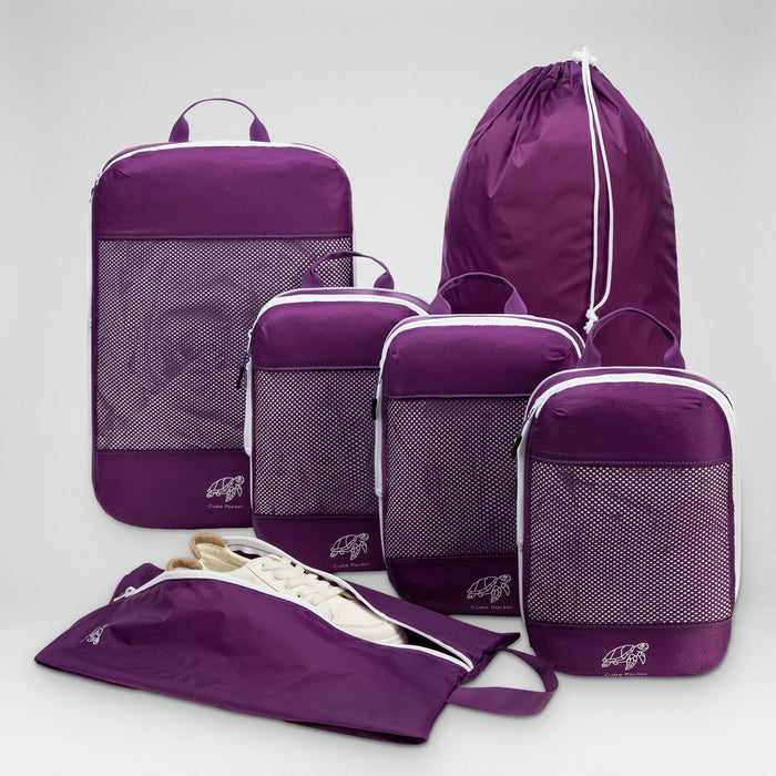 Essential Packing Cubes Bundle - Violet Reef